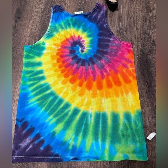 COPY - Rainbow tie dye Disneyland muscle t shirt size Large - Picture 8 of 16